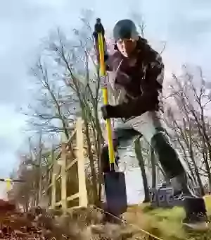 Post Hole Digging Spade
